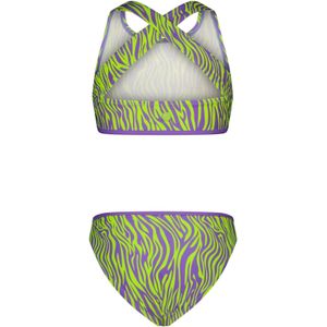 Meisjes bikini AOP - Active zebra groen
