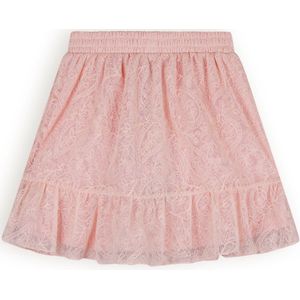 Meisjes rok mesh embroidery - Pale Blush