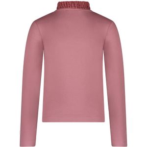 Meisjes t-shirt met kraag - Nesrin - Mauve mood