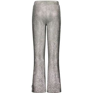 Meisjes flair broek metallic - Paige - Zilver