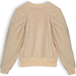 Meisjes sweater velvet rib - Kay - Beige