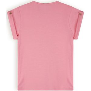 Meisjes t-shirt basic - Kiki - Strawberry roze