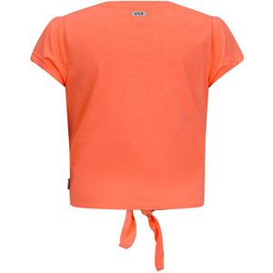 Meisjes t-shirt - Idorra - Neon koraal