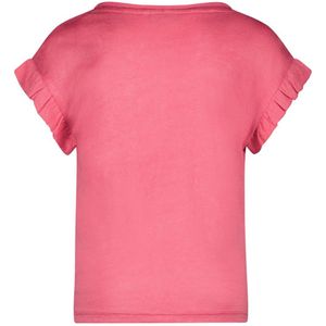 Meisjes t-shirt slub metallic - Roze