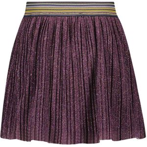 Meisjes rok plisse glitter - Holly - Grape