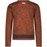 Meisjes sweater bruin - Bodine - Panter beyond AOP
