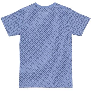 Jongens t-shirt - Kaden - AOP blauw tekst
