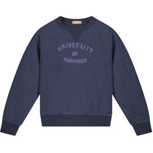 Meisjes sweater - Demi - Indigo blauw melee