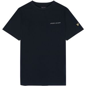 T-shirt Script - Donker navy blauw