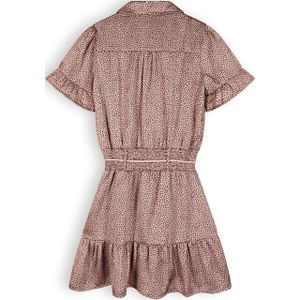 Meisjes jurk AOP - Mizu - Zand blush