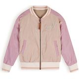 Meisjes reversibel zomerjas - Bomber - Zand blush