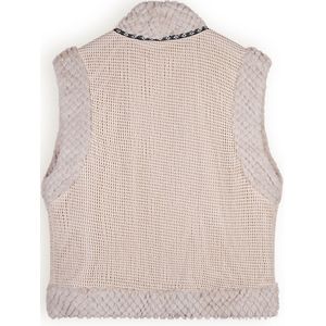 Meisjes gilet - Kiddy - Pearled ivoor