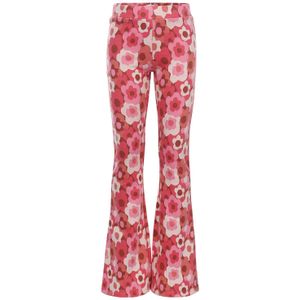 Zomer flair broek meisjes jaquard - Camo rood