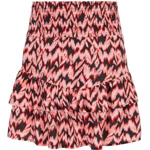 Meisjes rok ikat - Poppy rood