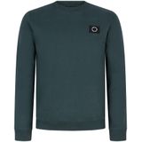 Jongens sweater badge - Donker zee groen