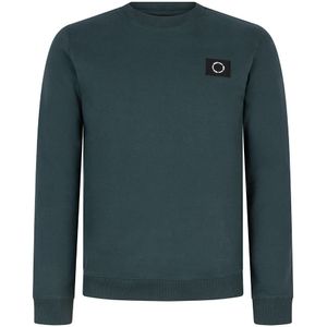 Jongens sweater badge - Donker zee groen