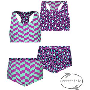 Meisjes reversibel bikini - Anniek - Gleeful AOP