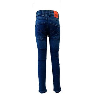 Jongens jeans broek skinny fit hyper stretch - Rangi - Donker blauw