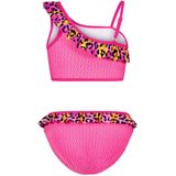 Meisjes bikini AOP ruffel - Blocked leo