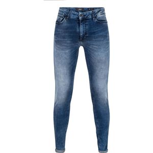 Jongens jeansbroek Xyan skinny - Used medium denim