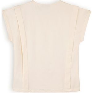Meisjes t-shirt print - Kiam - Pearled ivoor wit