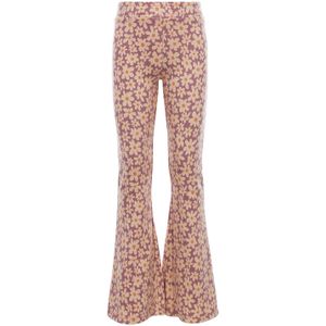 Meisjes broek - Bloemen jacquard