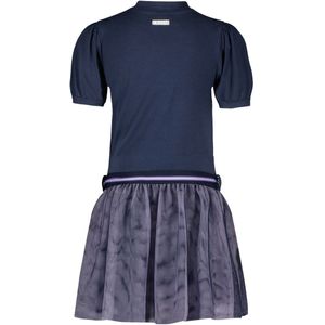 Meisjes jurk mesh - Victoria - Navy blauw