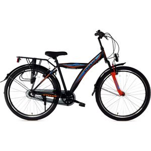 Cyclux Astro Jongensfiets 26 Inch N3 Zwart Oranje *rijklaar*