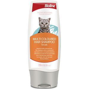 Shampoo voor katten - voor meerkleurig kattenhaar - met kokosoliederivaat en kamille-extract - 200 mL