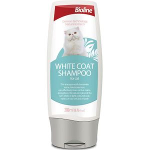 Witte vacht shampoo voor katten - met kamille-extract en zonnebrandcrème - 200ml