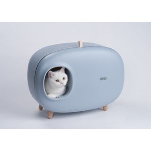 Makesure kattenbak - one size fits all - designprijs winaar - licht blauw