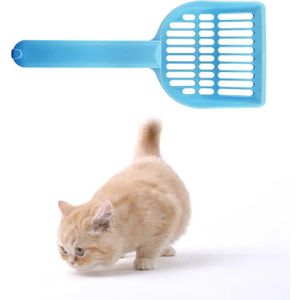 Kattenbakschep - blauw - schep voor kattenbak - extra stevig