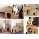 SpirePets - kattenhuis krab-speelhuis - huisje voor poezen en katten - kattenbak