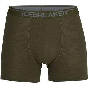 Icebreaker - Wandel- en bergsportkleding - M Merino Anatomica Boxers Loden voor Heren - Maat S - Kaki