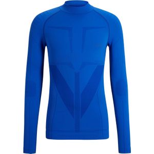 Falke - Wandel- en bergsportkleding - Longleeved Shirt Turtleneck M Yve voor Heren - Maat XL - Blauw