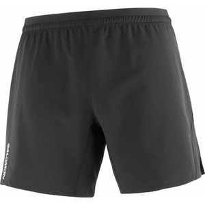 Salomon - Trail / Running kleding - Cross 7'' Shorts No L M Deep Black voor Heren - Maat S - Zwart