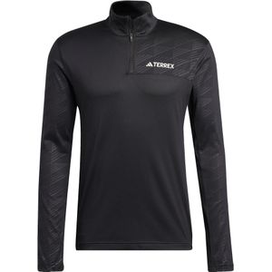 Adidas - Wandel- en bergsportkleding - Multi Half Zip Longsleeve Black voor Heren - Maat XL - Zwart