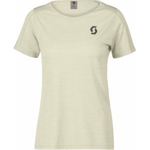 Scott - Trail / Running dameskleding - Endurance LT W Shirt Soft Yellow voor Dames van Gerecycled Polyester - Maat M - Beige