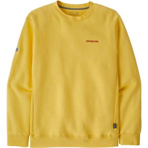 Patagonia - Sweatshirts en fleeces - Fitz Roy Icon Uprisal Crew Sweatshirt Milled Yellow voor Heren van Katoen - Maat S - Geel