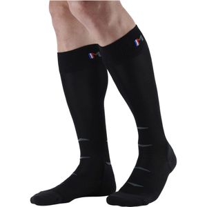Monnet - Skisokken - Skin Silk Socks Noir voor Unisex - Maat 37-38 - Zwart