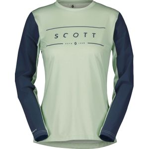 Scott - Dames mountainbike kleding - Trail Vertic W Tee Fresh Green/Metal Blue voor Dames - Maat S - Groen