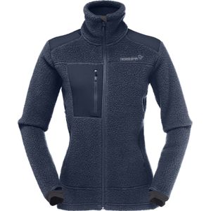 Norrona - Dames fleeces - Trollveggen Thermal Pro Jacket W Indigo Night voor Dames - Maat M - Marine blauw