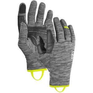 Ortovox - Toerskikleding - Fleece Light Glove M Black Steel Blend voor Heren - Maat M - Zwart