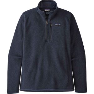 Patagonia - Wandel- en bergsportkleding - M's Better Sweater 1/4 Zip New Navy voor Heren van Gerecycled Polyester - Maat L - Marine blauw