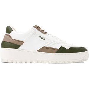 MoEa - Sneakers - MoEa Cactus Tri-White Green voor Heren - Maat 41 - Wit