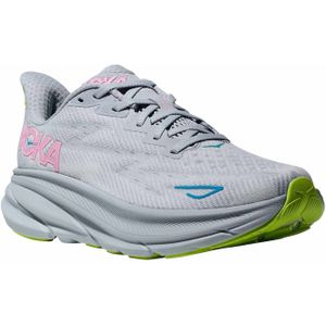 Hoka - Hardloopschoenen - Clifton 9 W Gull / Sea Ice voor Dames - Maat 7 US - Grijs