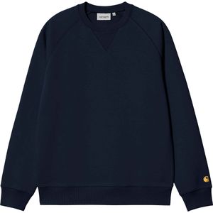 Carhartt - Sweatshirts en fleeces - Chase Sweat Mizar / Gold voor Heren - Maat S - Zwart