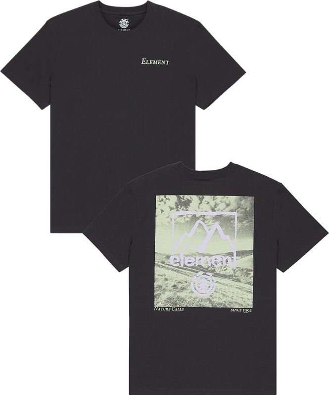 Element - T-shirt - OFF BLACK - Korte Mouwen - 100% Katoen