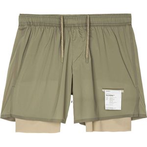 Satisfy - Trail / Running kleding - TechSilk 8 Shorts Vetiver voor Heren - Maat M - Kaki