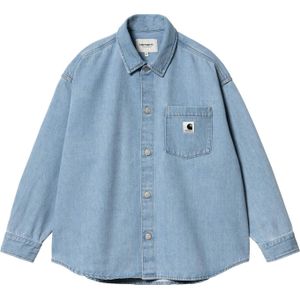 Carhartt - Merken - W' Alta Shirt Jac Blue voor Dames van Katoen - Maat M - Blauw